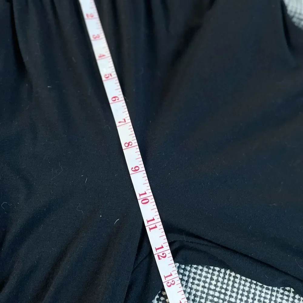 Black short sleeve elastic waist jogger bottom one piece pull-on jumpsuit - Picture 7 of 10